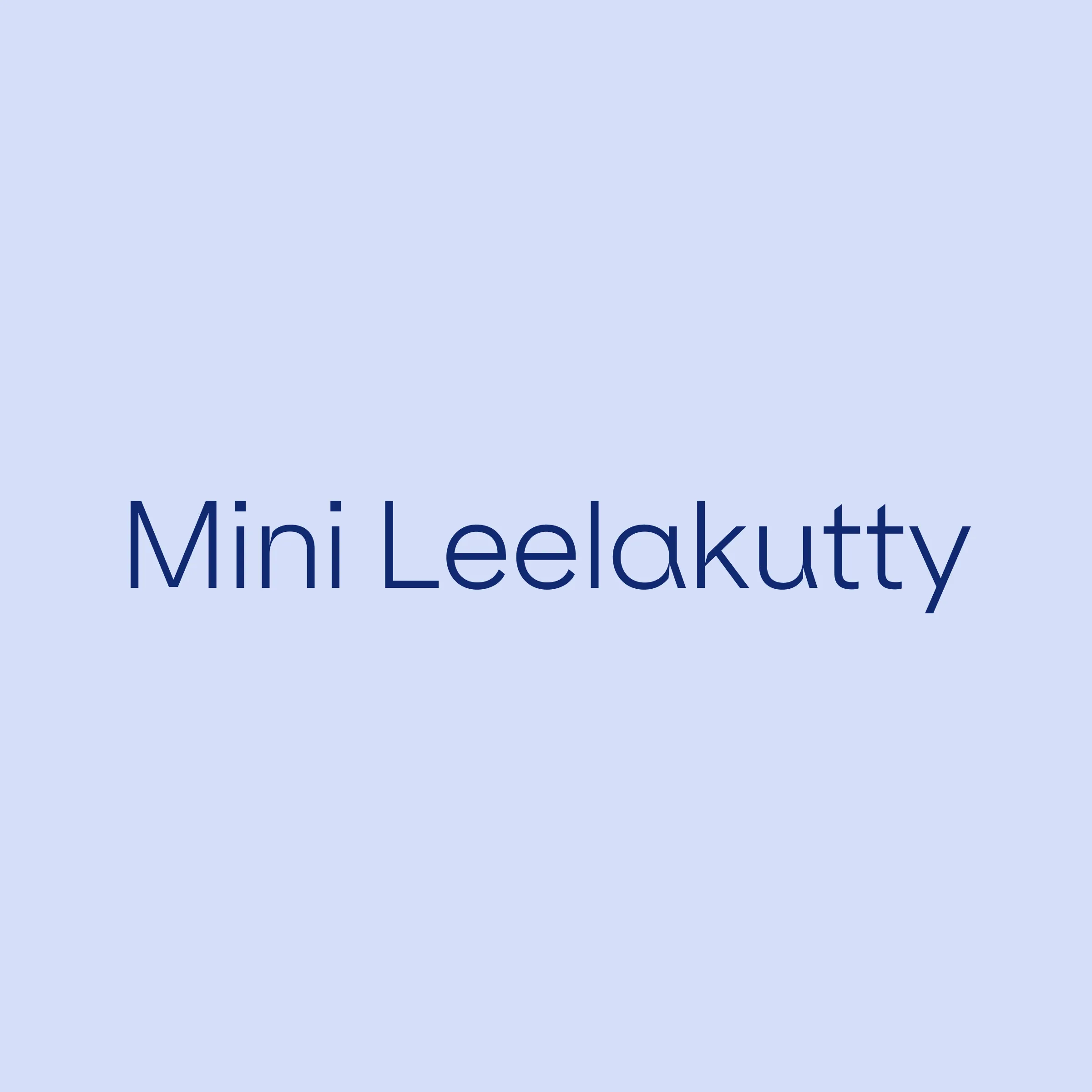 Mini Leelakutty @Morecambe Bay NHS Trust